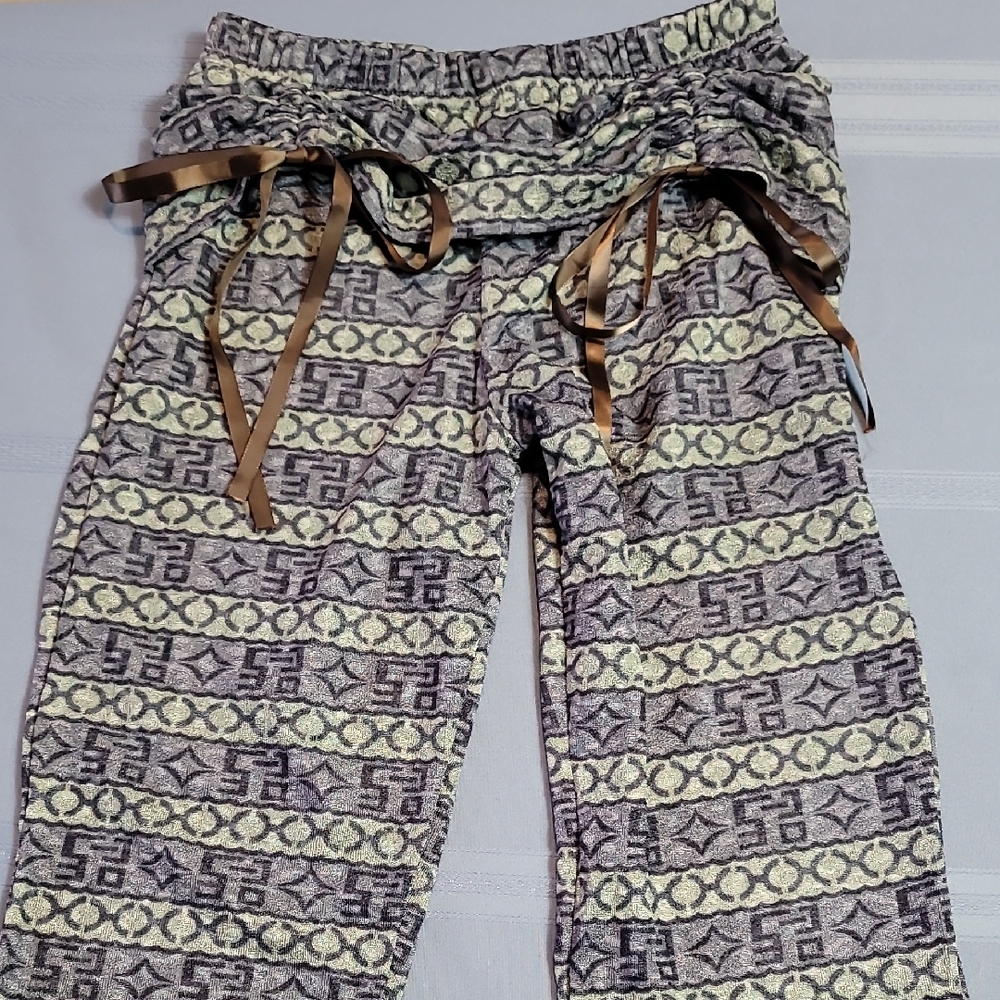 Stylish Patterned Boot Cut Pants - Picture 4 of 12